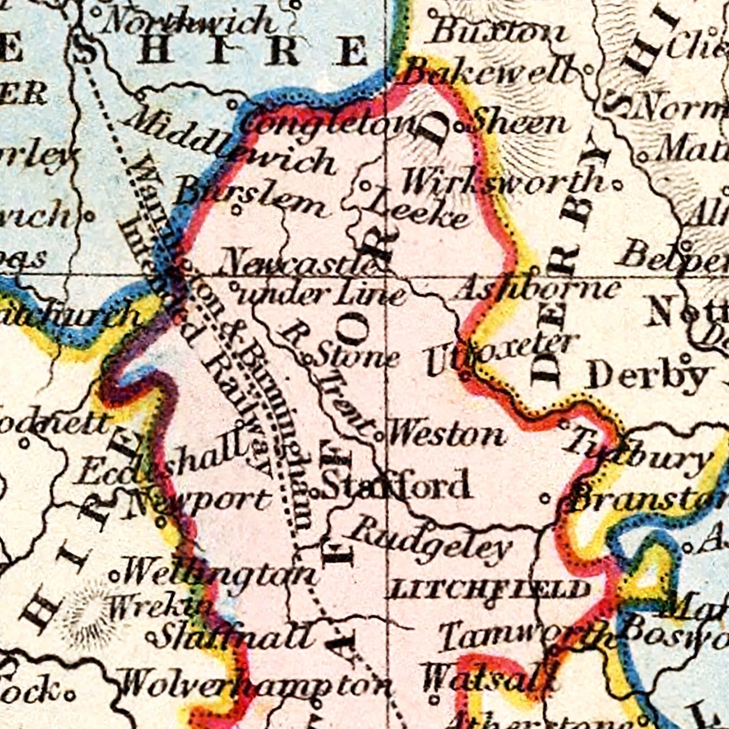 Vintage Map of England & Wales 1832