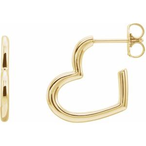 Heart Hoop Earrings