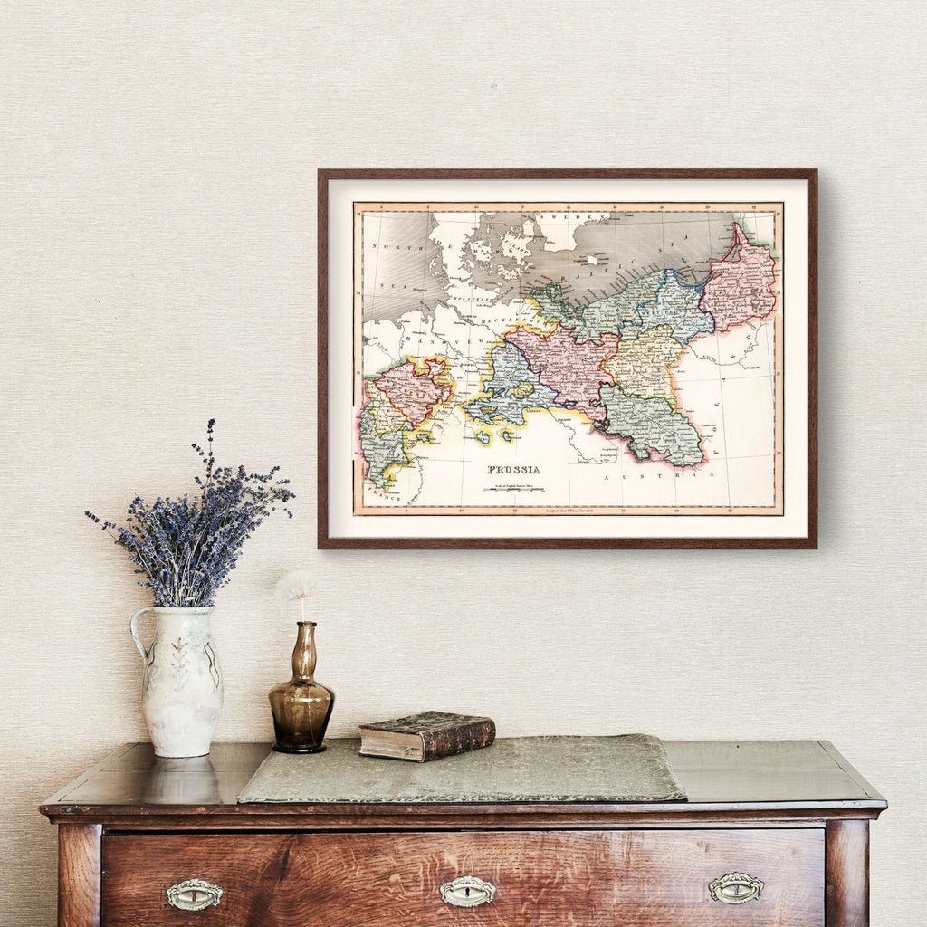 Vintage Map of Prussia 1832