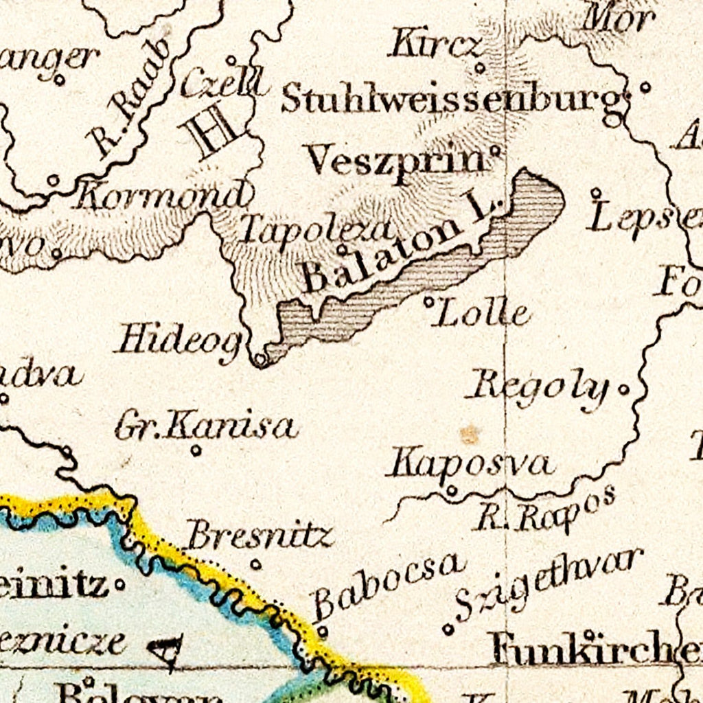 Vintage Map of Austrian Empire 1832