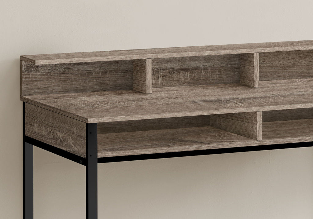 Computer Desk For Home Office, Standing, Storage Shelves, Laptop, Contemporary & Modern