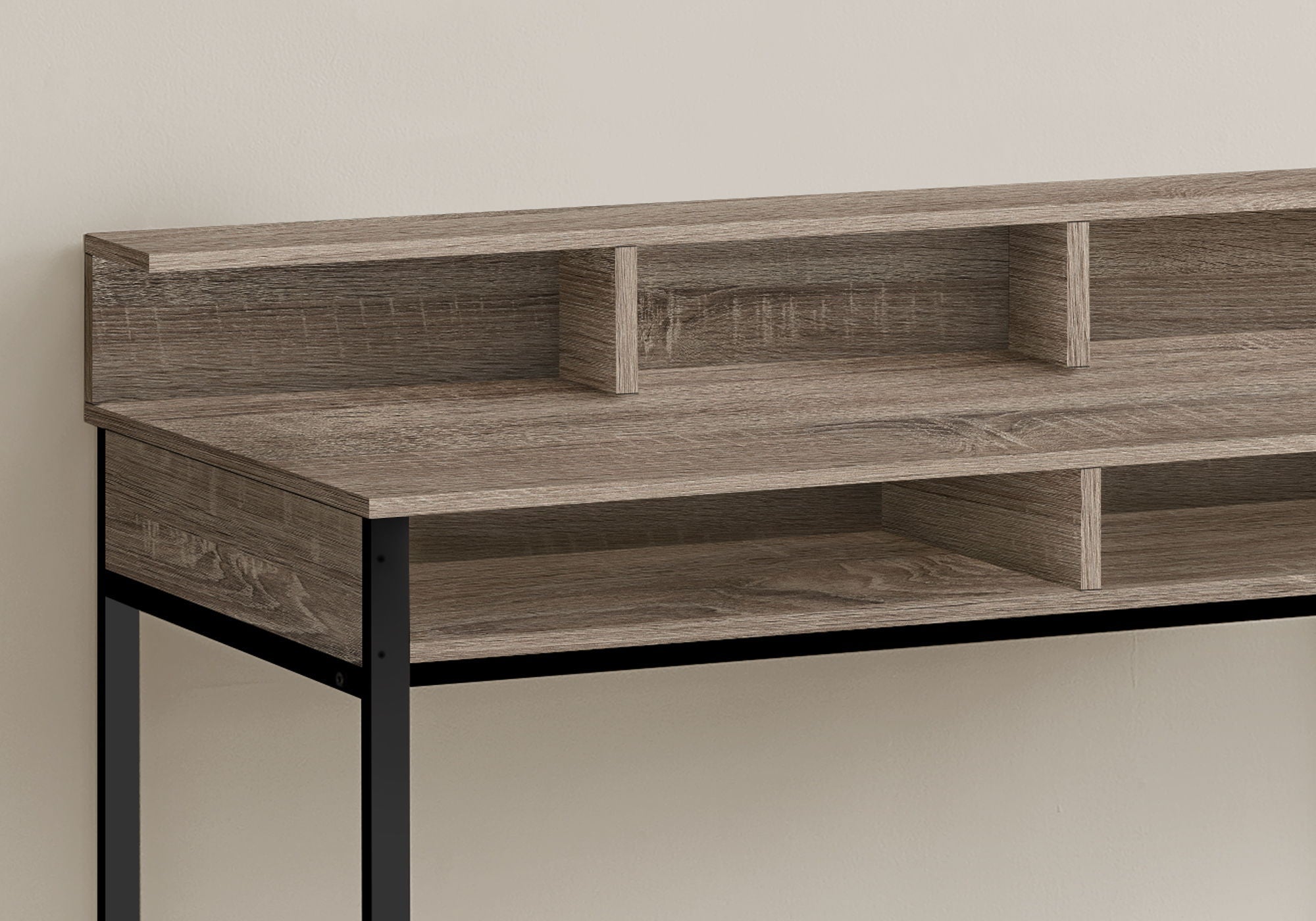 Computer Desk For Home Office, Standing, Storage Shelves, Laptop, Contemporary & Modern