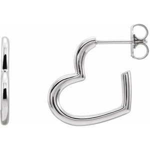 Heart Hoop Earrings
