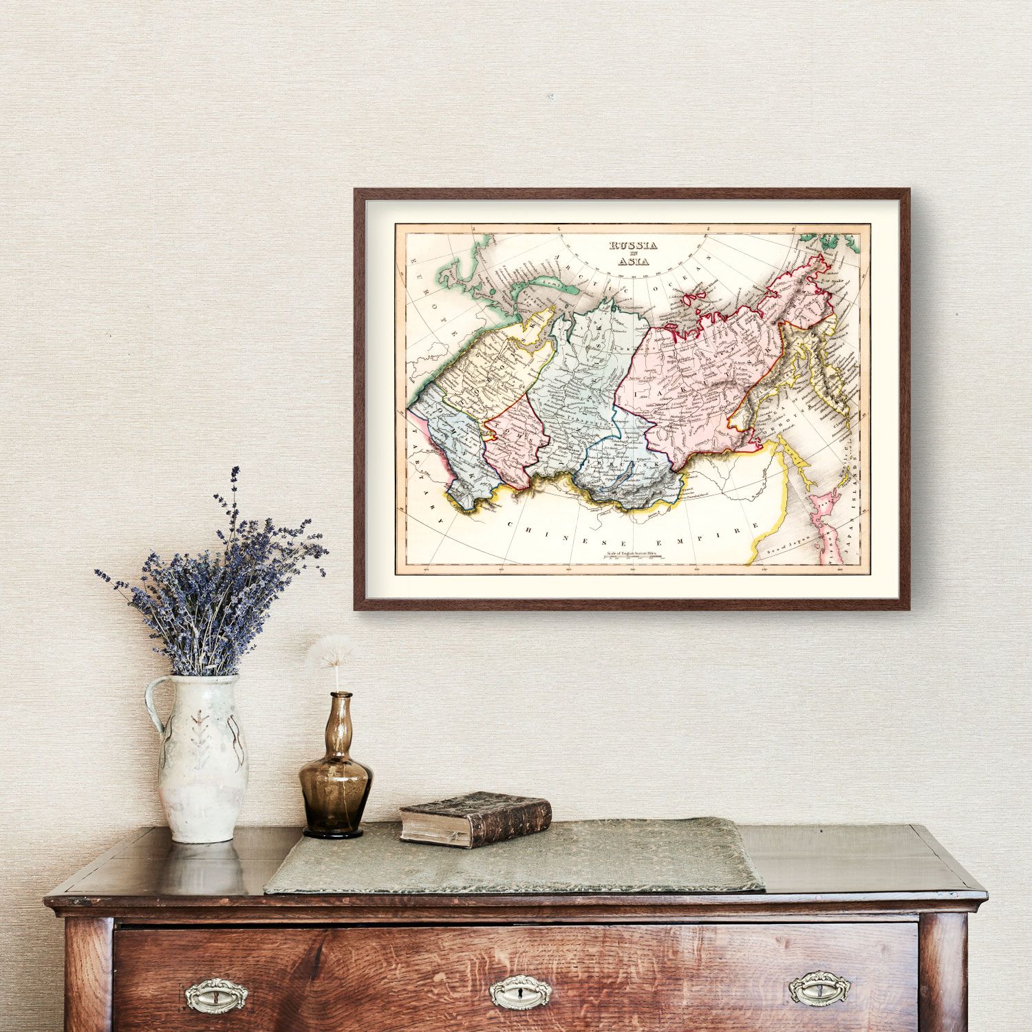 Vintage Map of Russia in Asia 1832