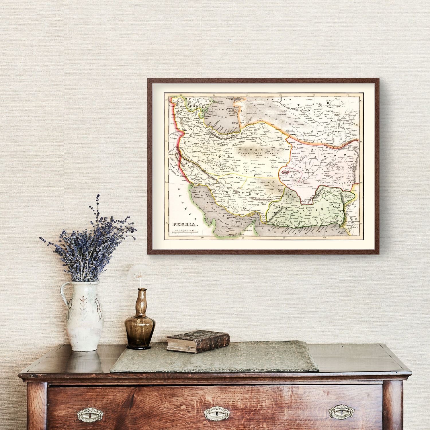 Vintage Map of Persia 1832