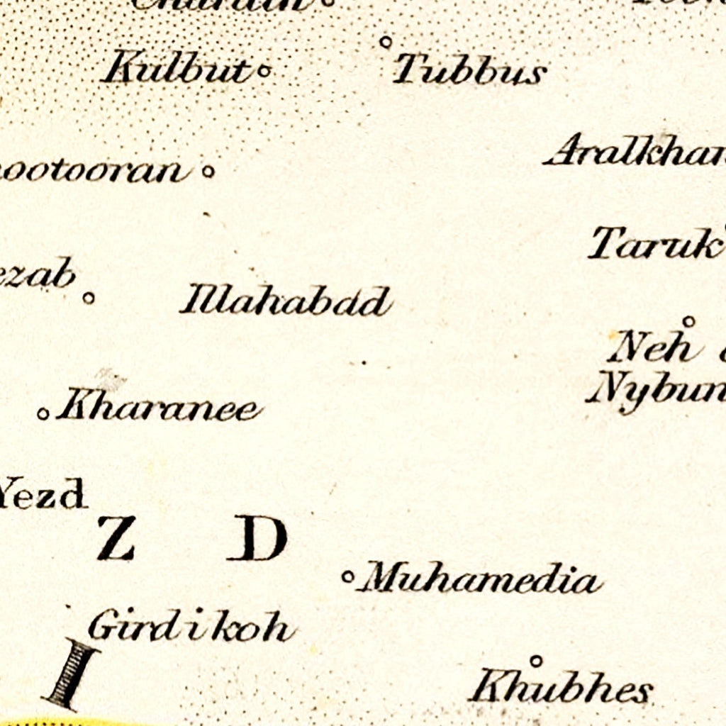 Vintage Map of Persia 1832
