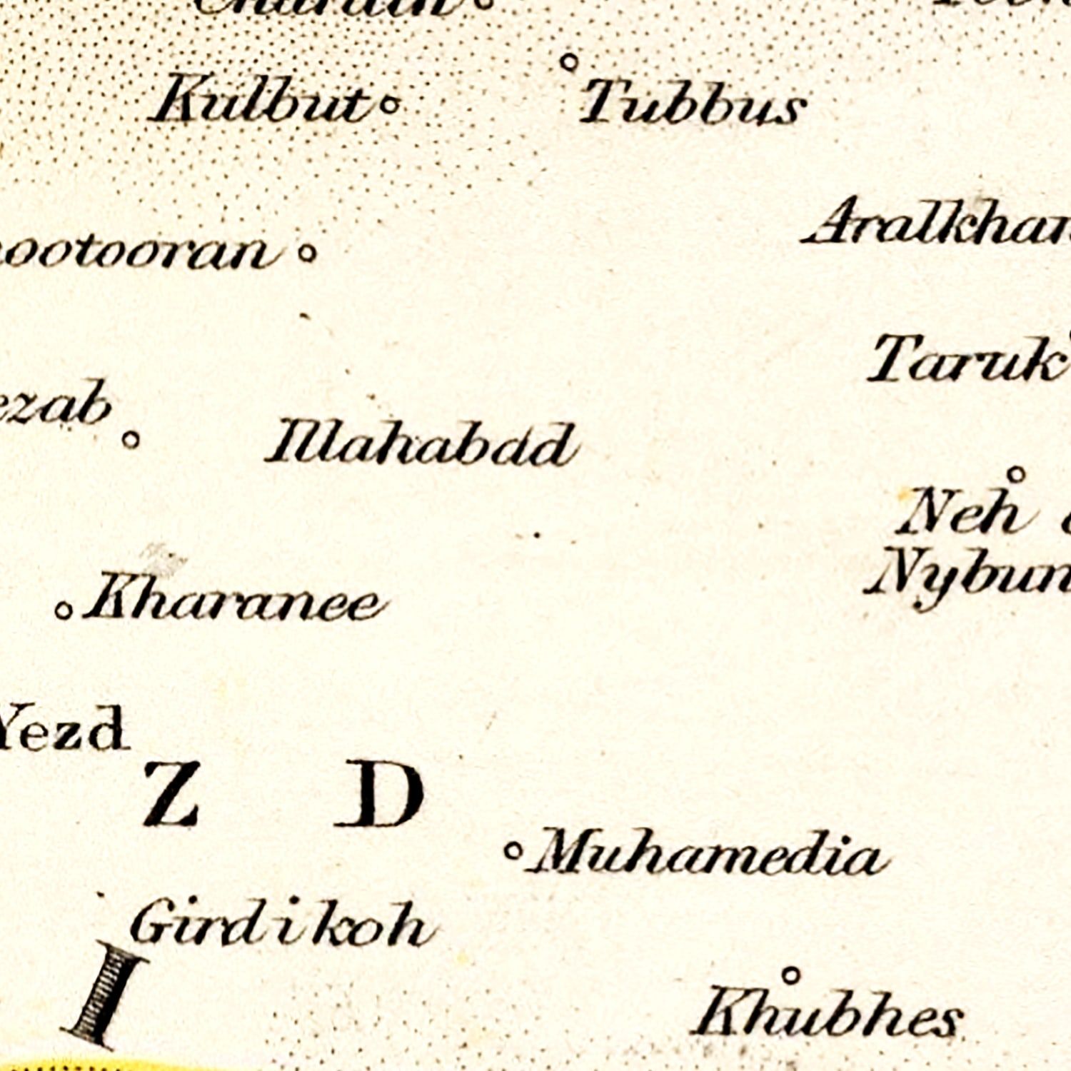 Vintage Map of Persia 1832