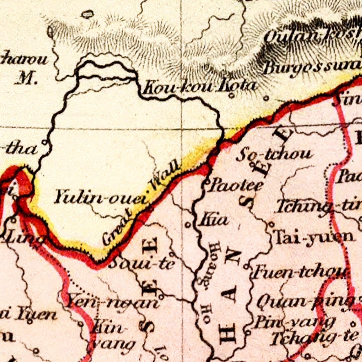 Vintage Map of China & Japan 1832