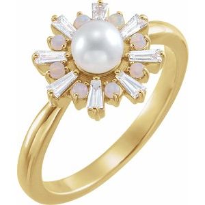 Accented Pearl Ring