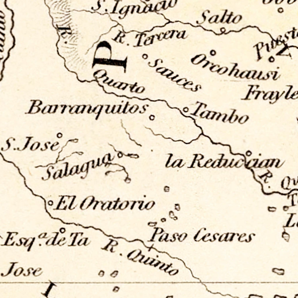 Vintage Map of Chile & La Plata 1832