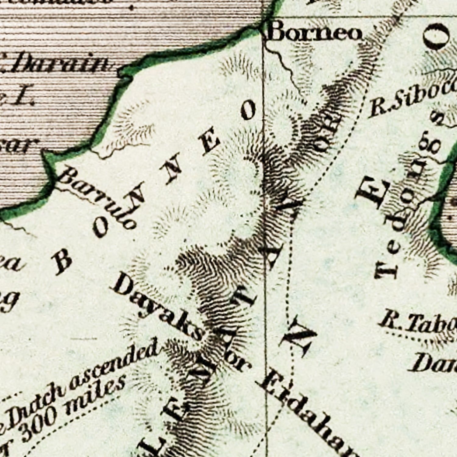 Vintage Map of Indonesia, Malaysia & Philippines 1832