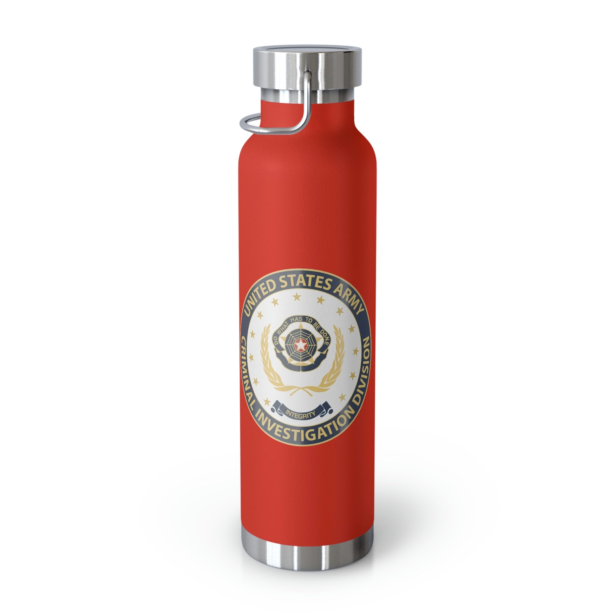 Army CID Badge and Seal - Copper Vacuum Insulated Bottle, 22oz