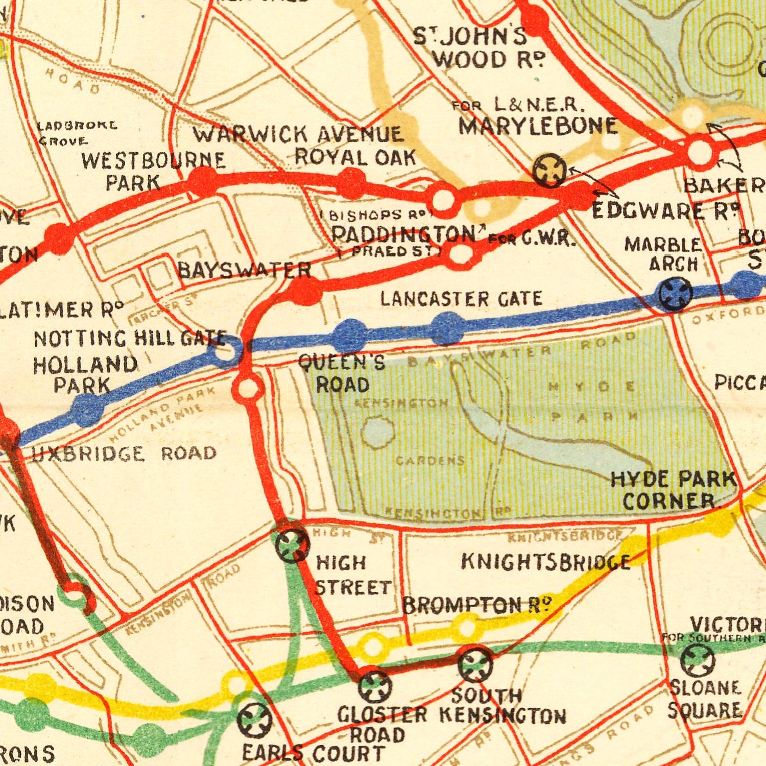 Vintage Map of How To Get To Wembley 1922