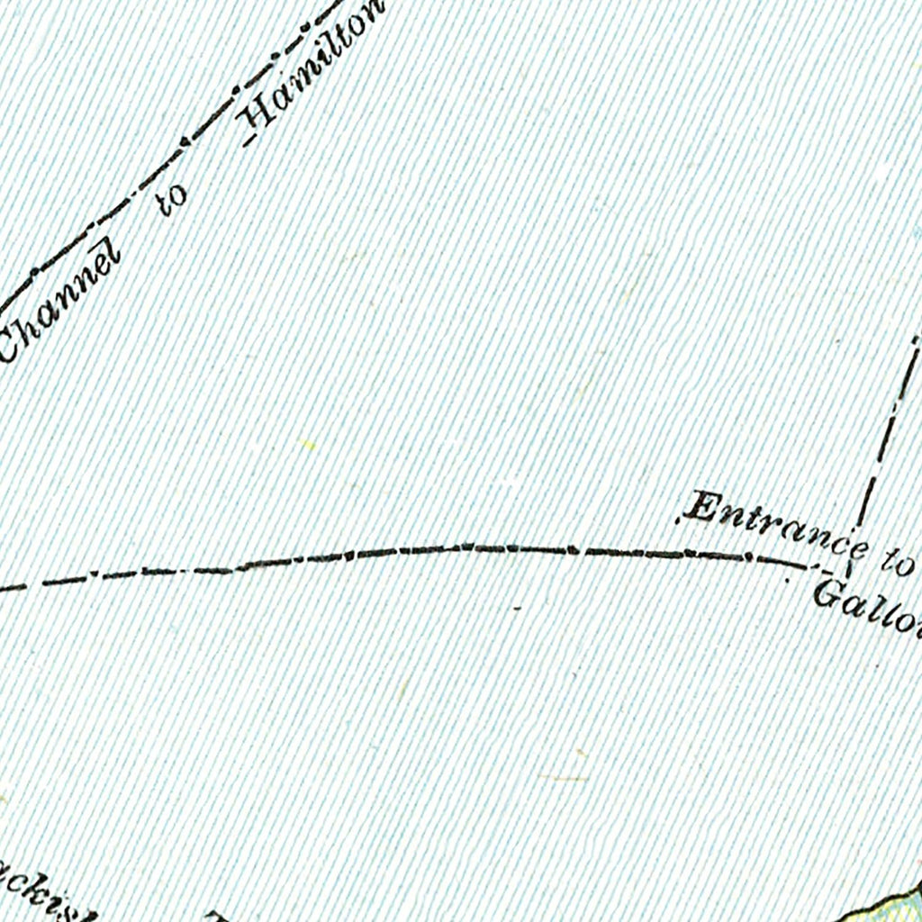 Vintage Map of Bermuda Islands 1901