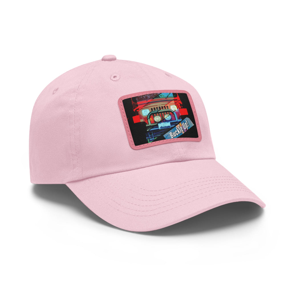 Buckle Up!  4 Wheel Drive Hat with Rectangle Leather Patch