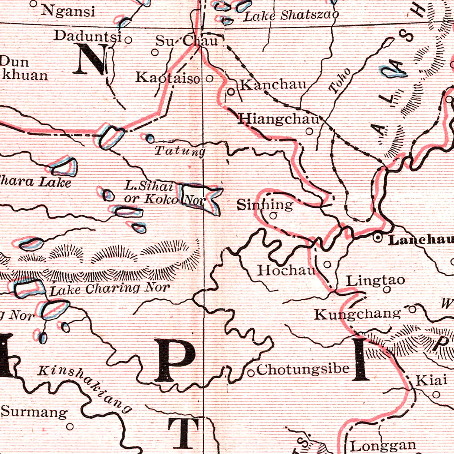 Vintage Map of China 1901