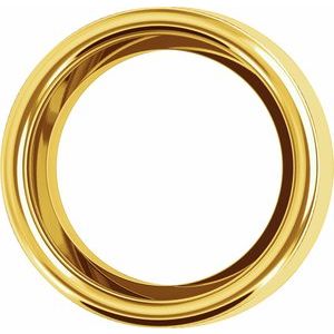 14K Yellow Gold 8.5 mm Round Low Bezel Setting