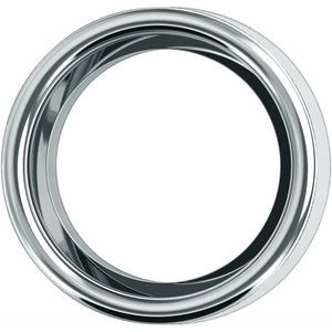 18K White Gold 9 mm Round Low Bezel Setting
