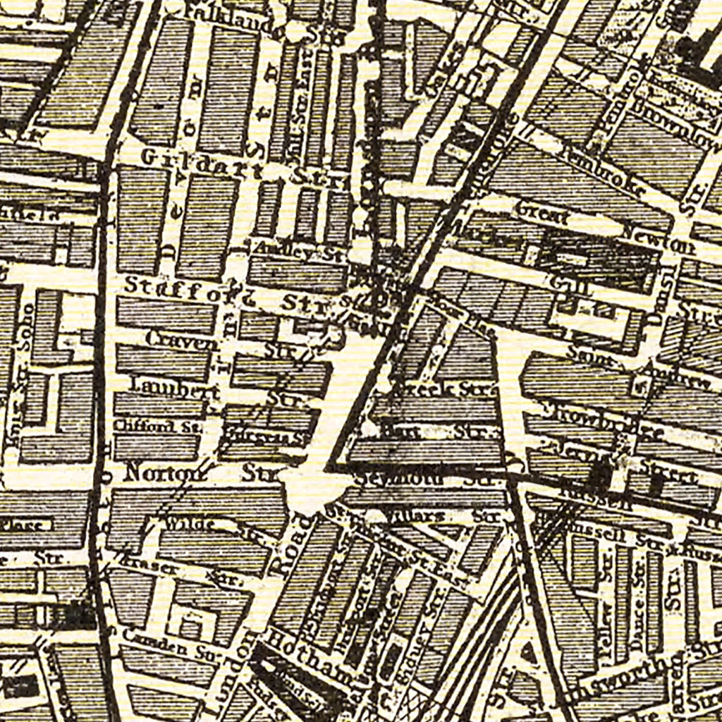 Vintage Map of Liverpool, England 1901