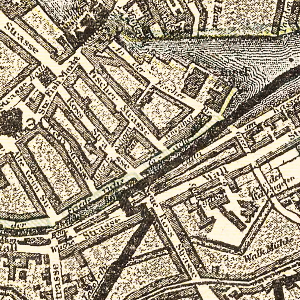 Vintage Map of Berlin, Germany 1901