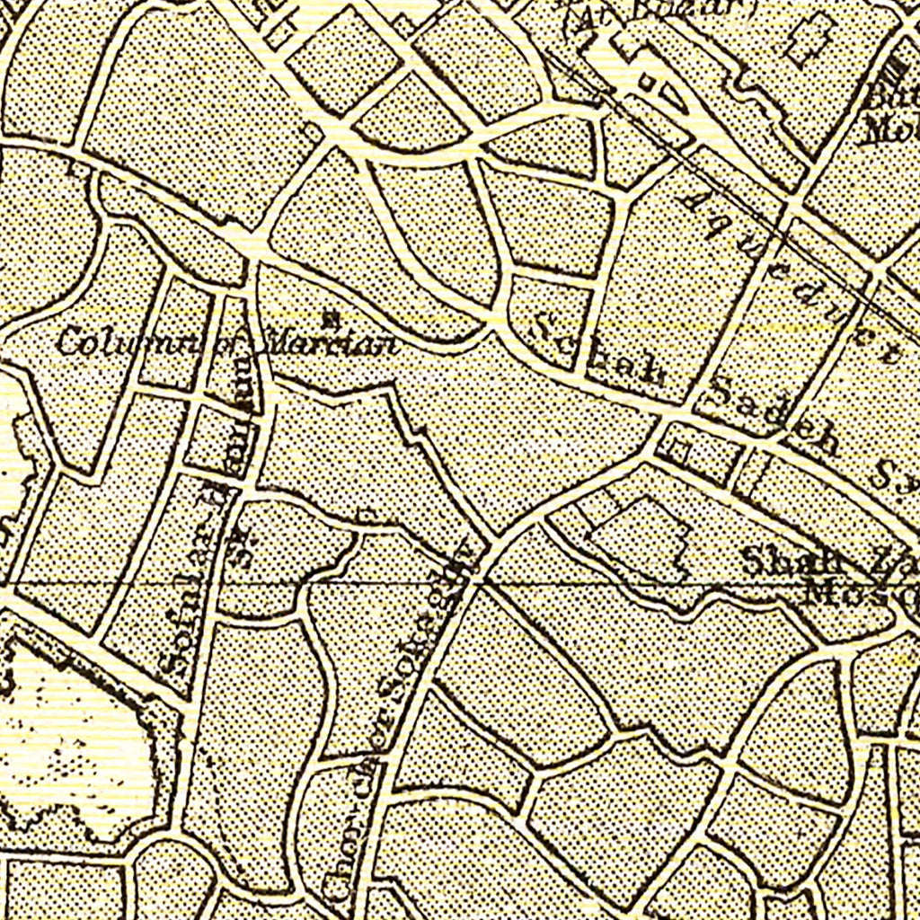 Vintage Map of Istanbul, Turkey 1901