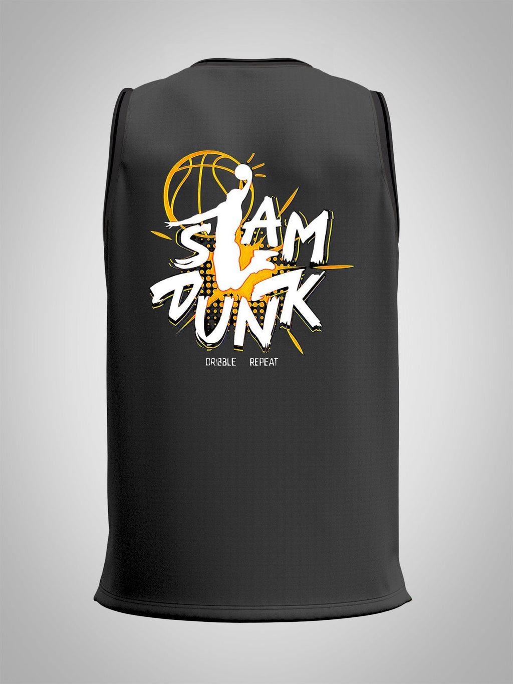Slam Dunk Adult Dark Grey Basketball Jersey | Ships From USA