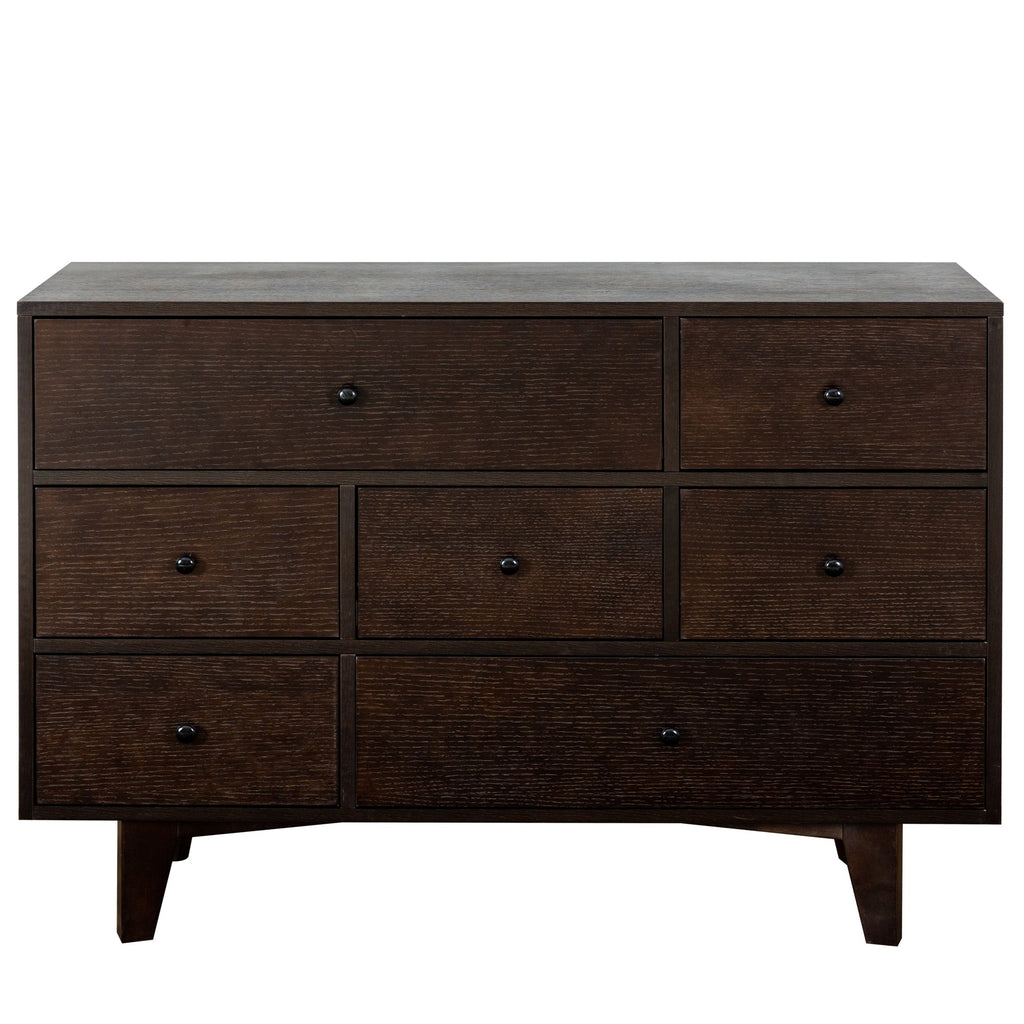 Solid Wood spray-painted drawer dresser bar,buffet tableware cabinet lockers buffet server console table lockers, retro round handle, applicable to the dining room, living room,kitchen corridor auburn