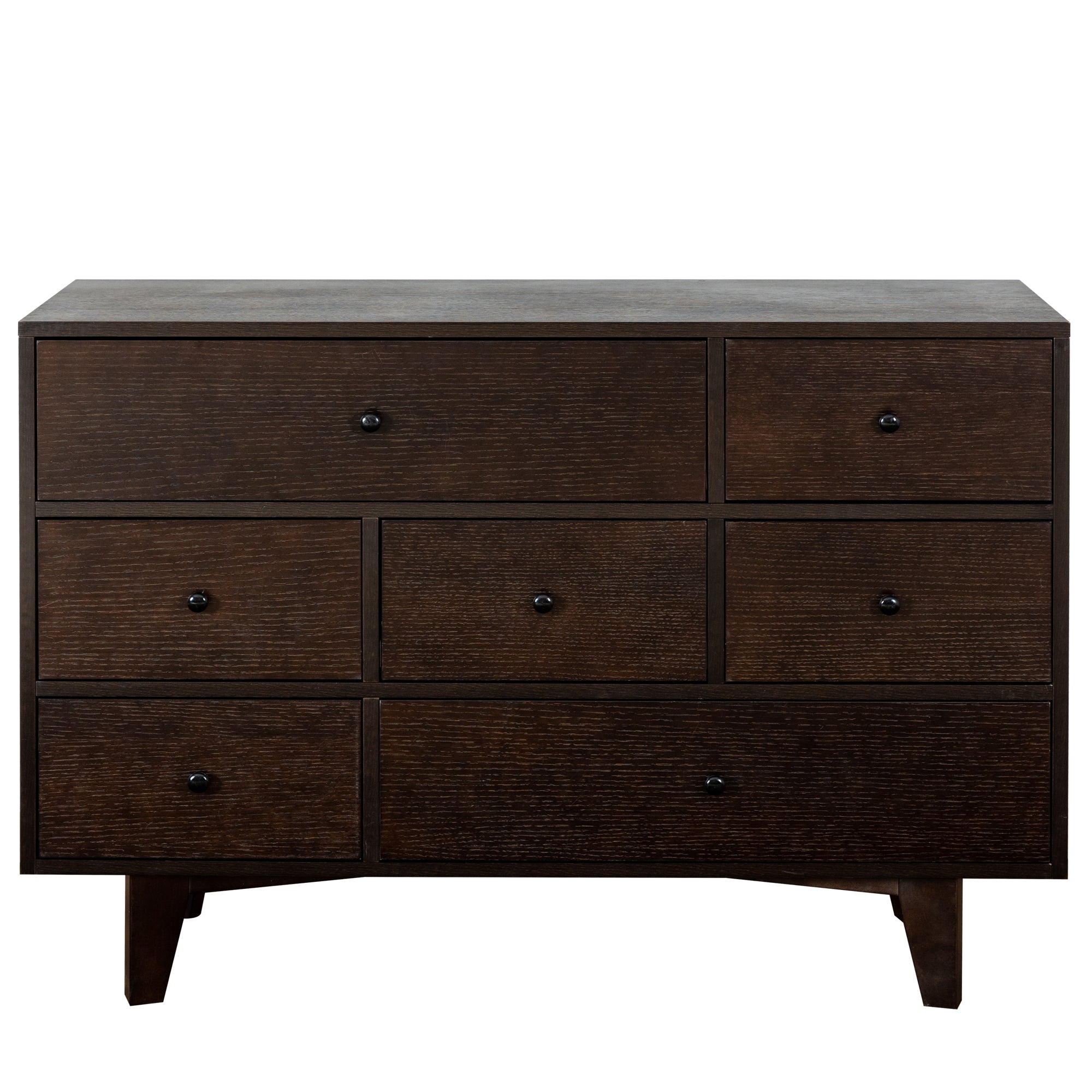 Solid Wood spray-painted drawer dresser bar,buffet tableware cabinet lockers buffet server console table lockers, retro round handle, applicable to the dining room, living room,kitchen corridor auburn