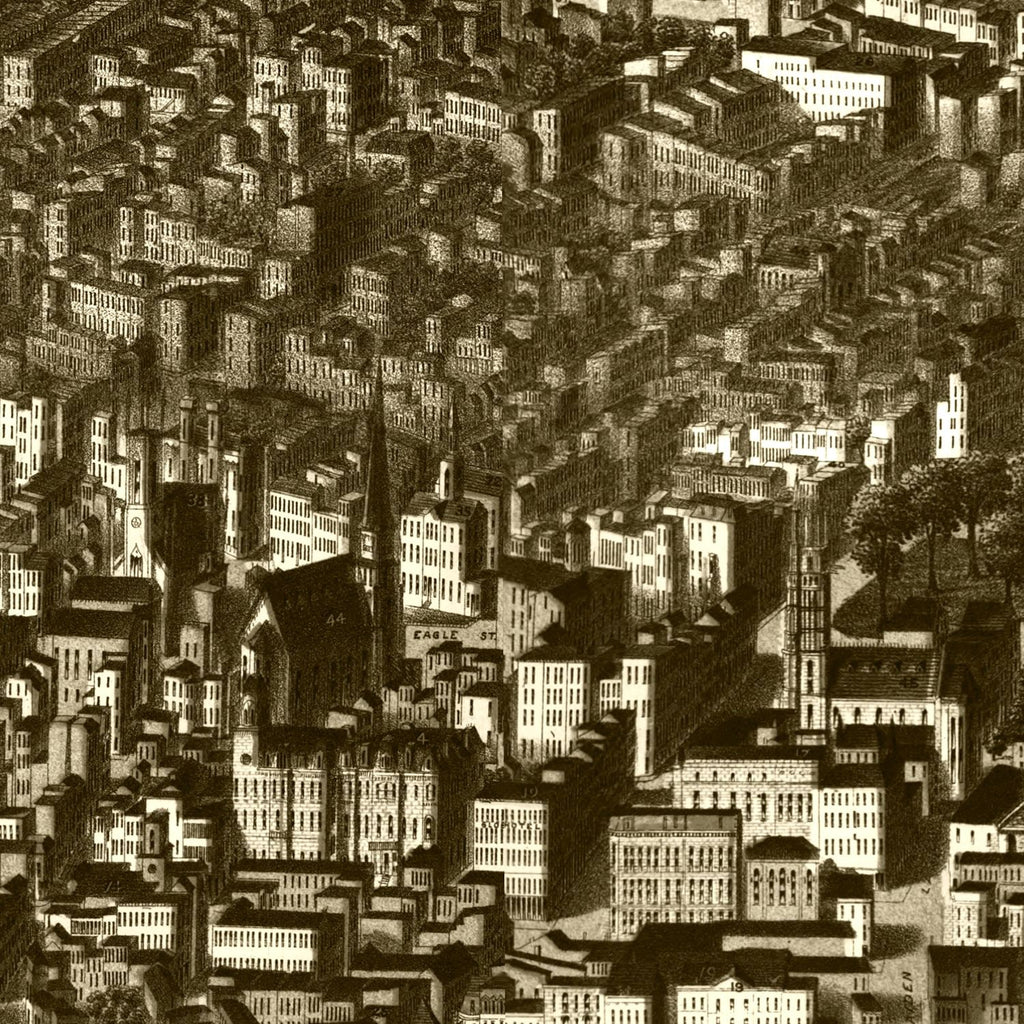 Vintage Map of Albany, New York 1879