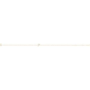 14K Yellow Gold Vermeil .05 CTW Lab-Grown Diamond Initial P 6-7" Bracelet – image 2
