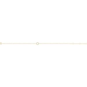 14K Yellow Gold .06 CTW Natural Diamond Initial O 6-7" Bracelet – image 2
