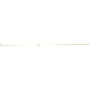 14K Yellow Gold Vermeil .05 CTW Lab-Grown Diamond Initial I 6-7" Bracelet – image 2