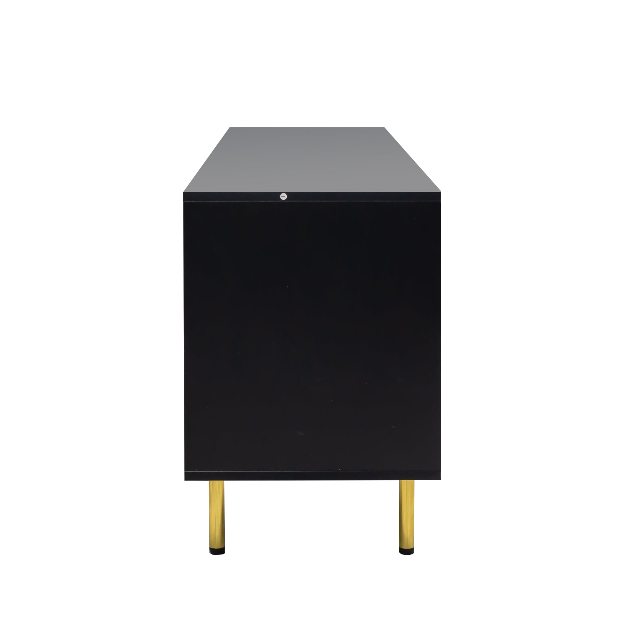 Modern warm Black TV cabinet for 80 inch TV Stands, for Living Room Bedroom