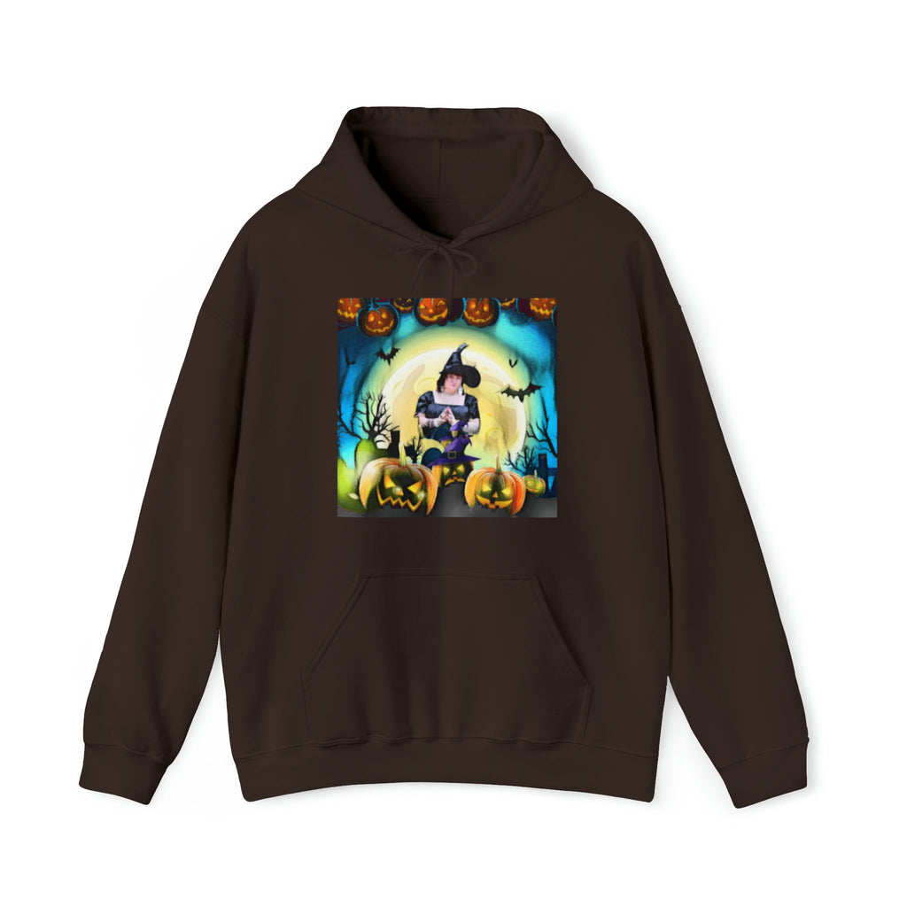 Scary Witch Unisex Heavy Blend™ Hooded Sweatshirt up to 5XL