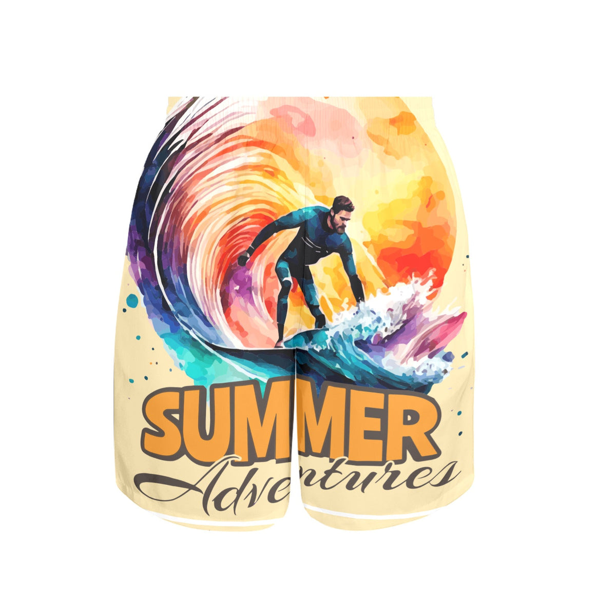 Summer Adventures Men's Beach Shorts with Pockets