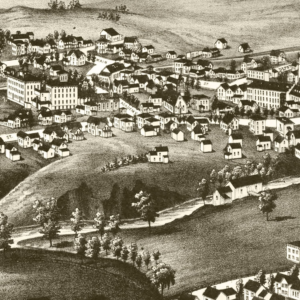 Vintage Map of Antwerp, New York 1888
