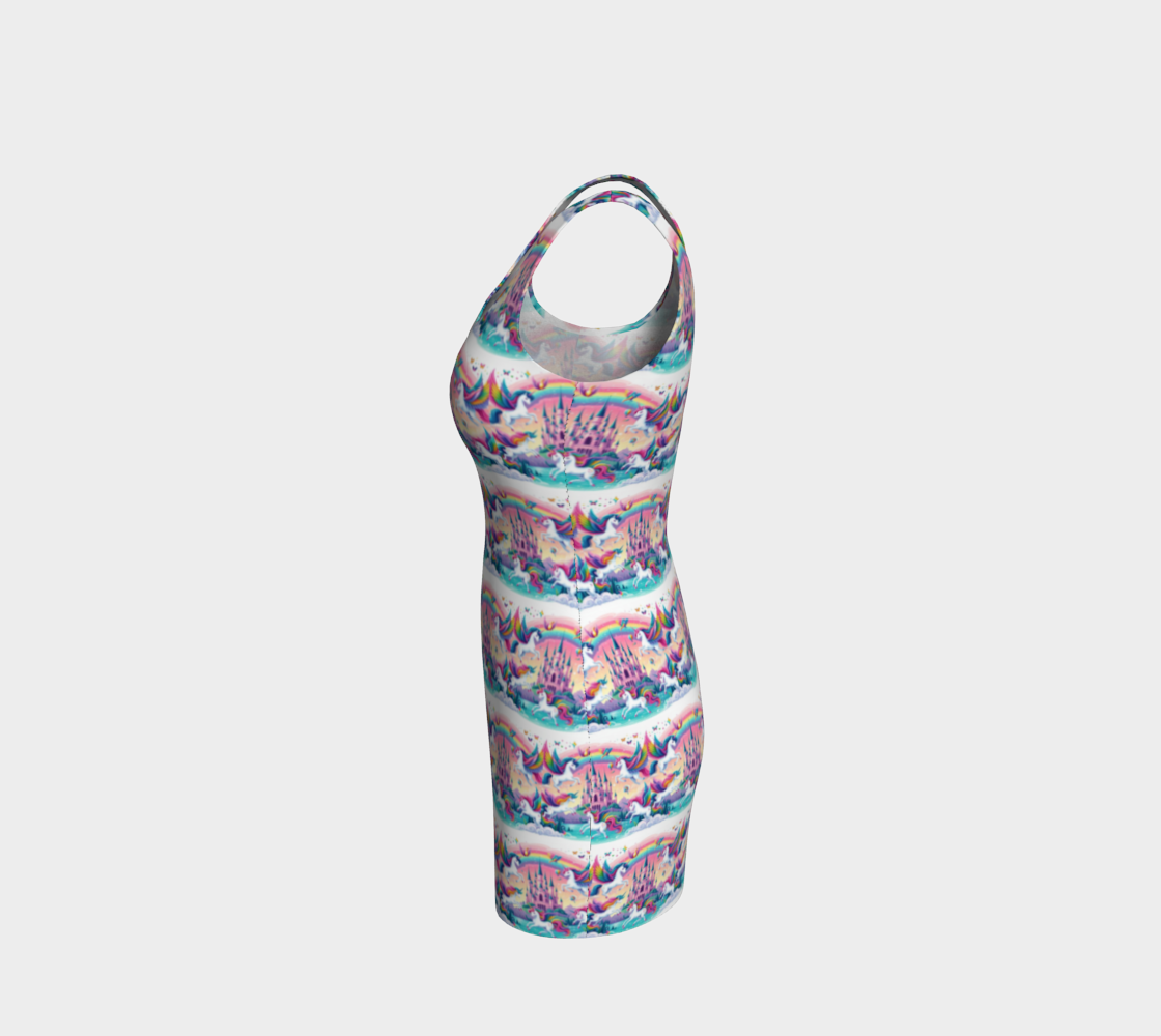 Unicorns and Castles Mini Bodycon Dress