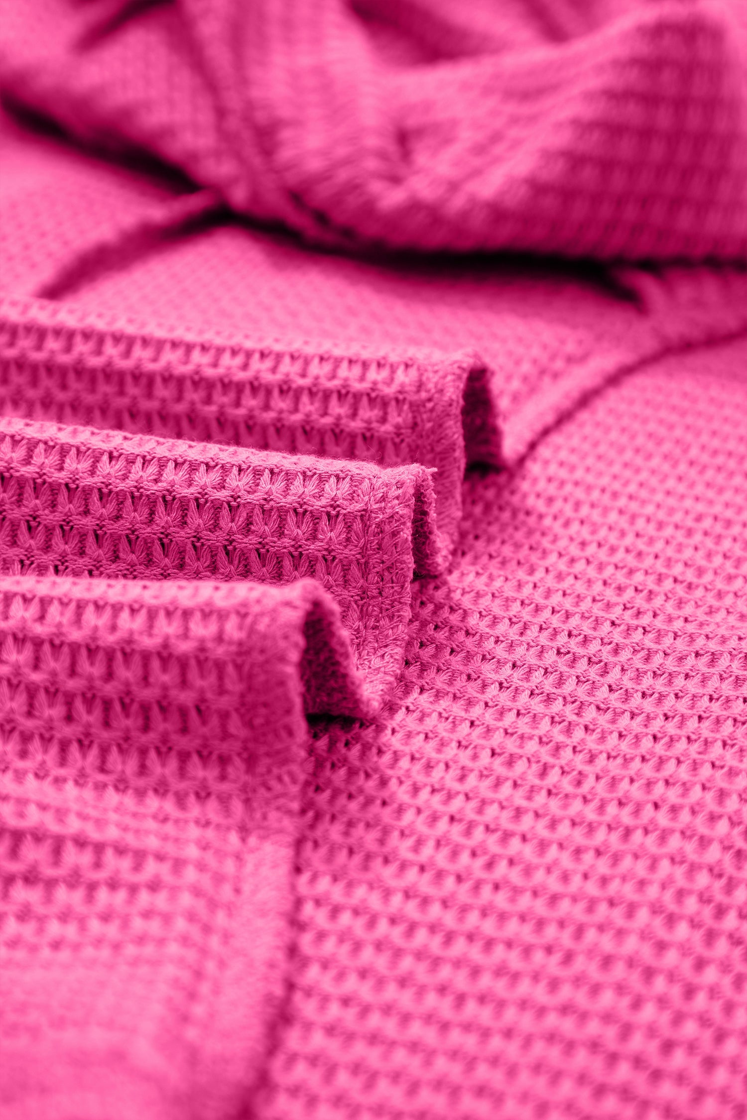 Solid Waffle Knit V-Neck Short Sleeve Top