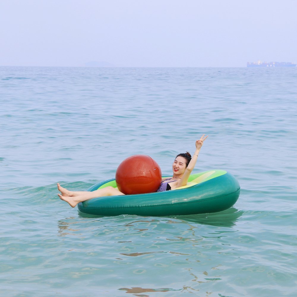Giant Inflatable Avocado Pool Float – Fun Swimming Ring for Pool Parties