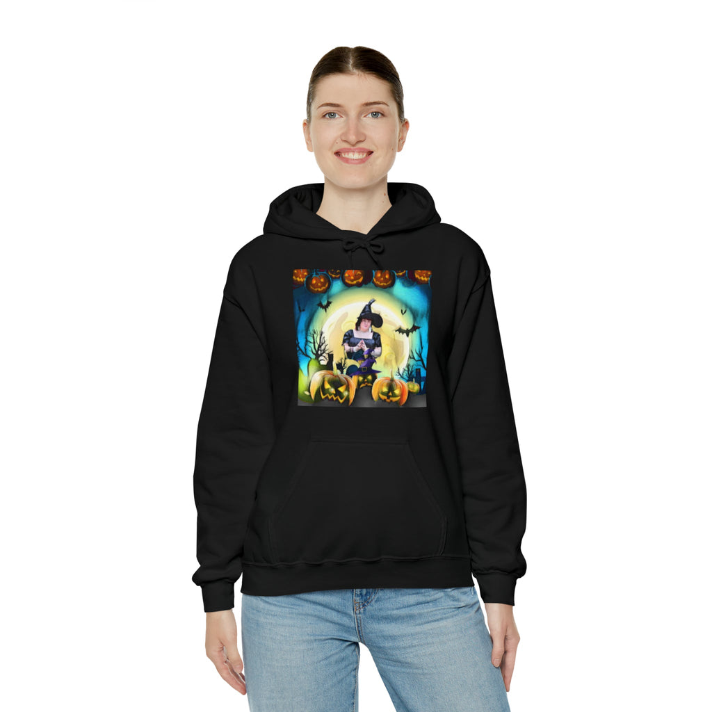 Scary Witch Unisex Heavy Blend™ Hooded Sweatshirt up to 5XL