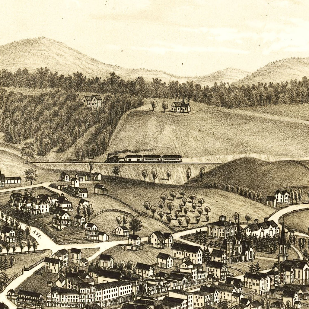 Vintage Map of Brewster, New York 1887