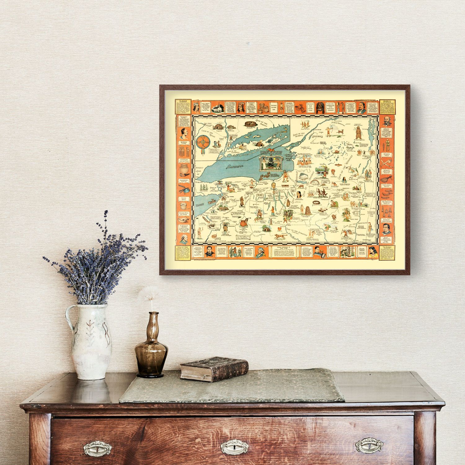 Vintage Map of New York 1935
