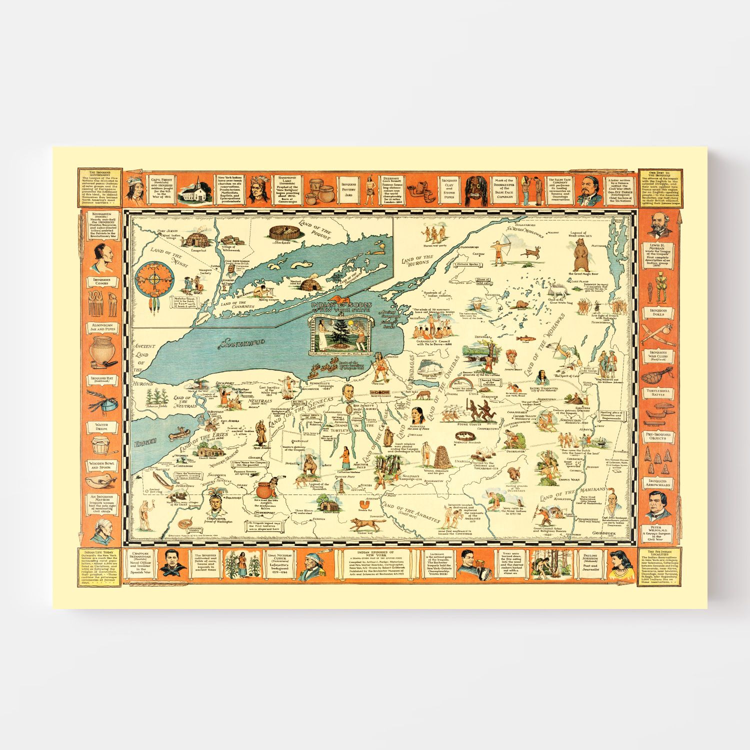 Vintage Map of New York 1935
