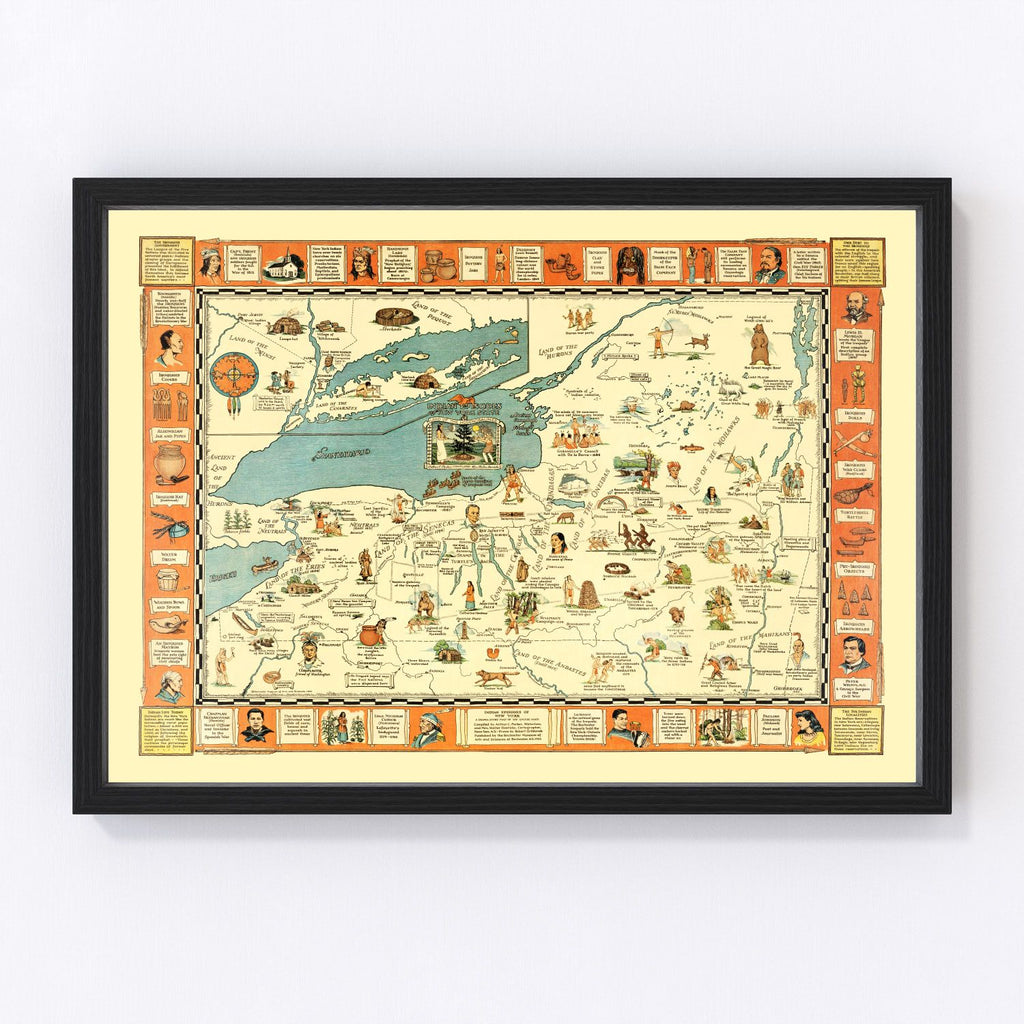 Vintage Map of New York 1935