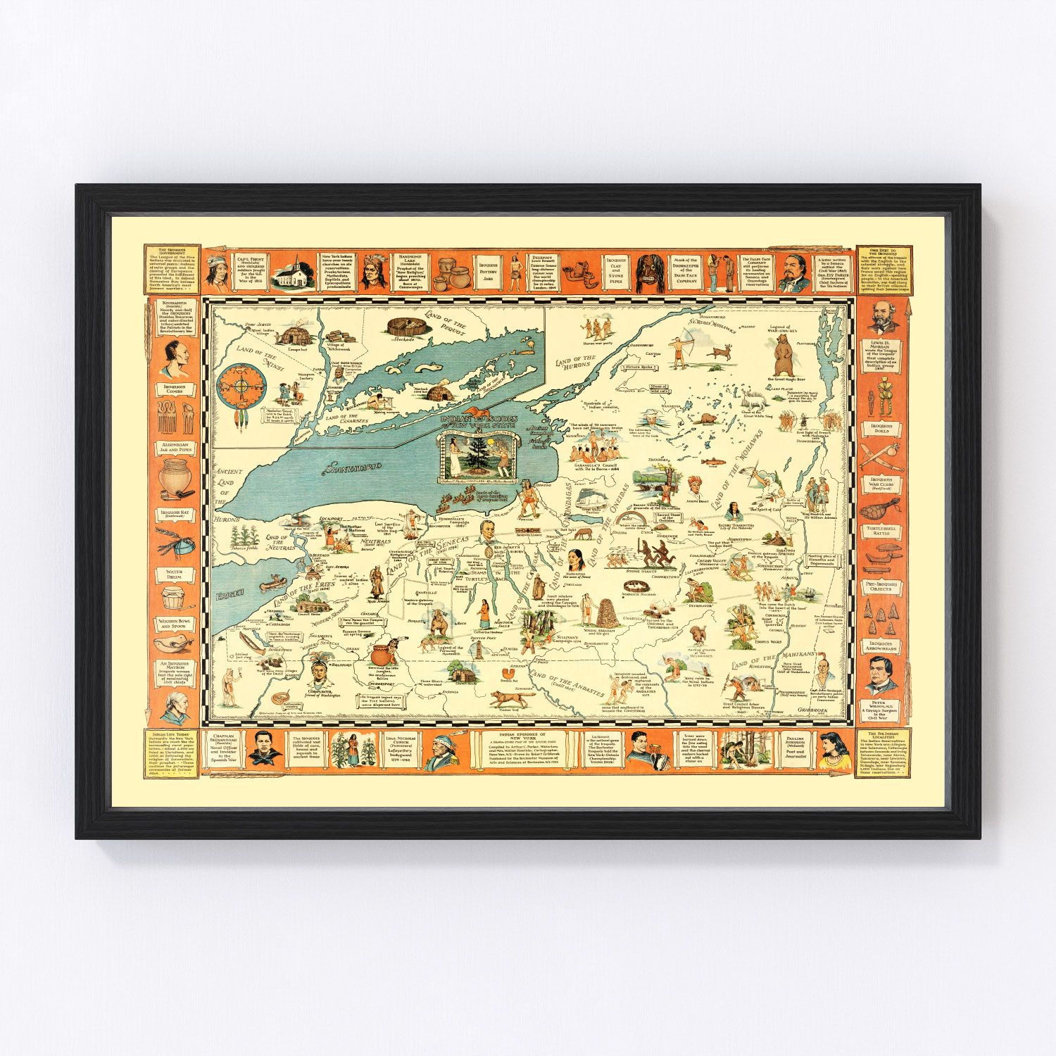 Vintage Map of New York 1935