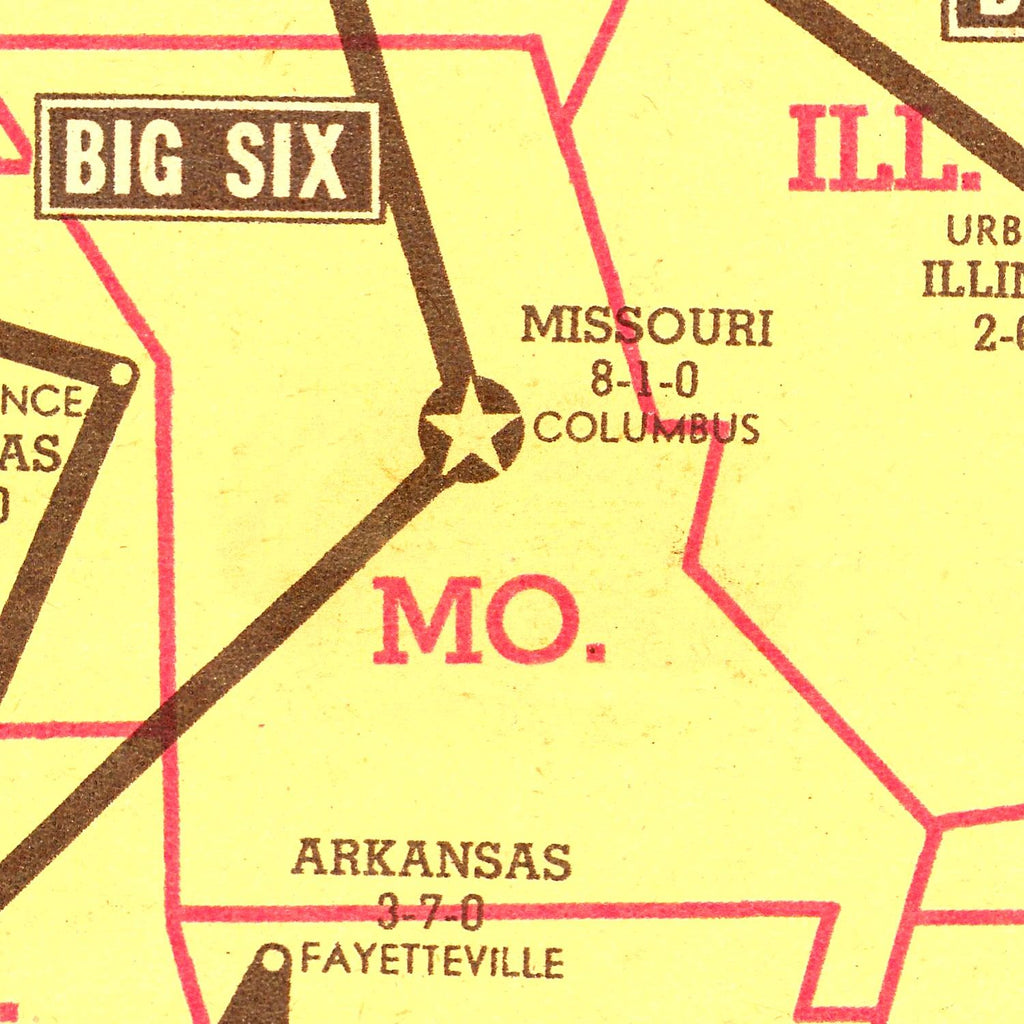 Vintage Map of United States 1942