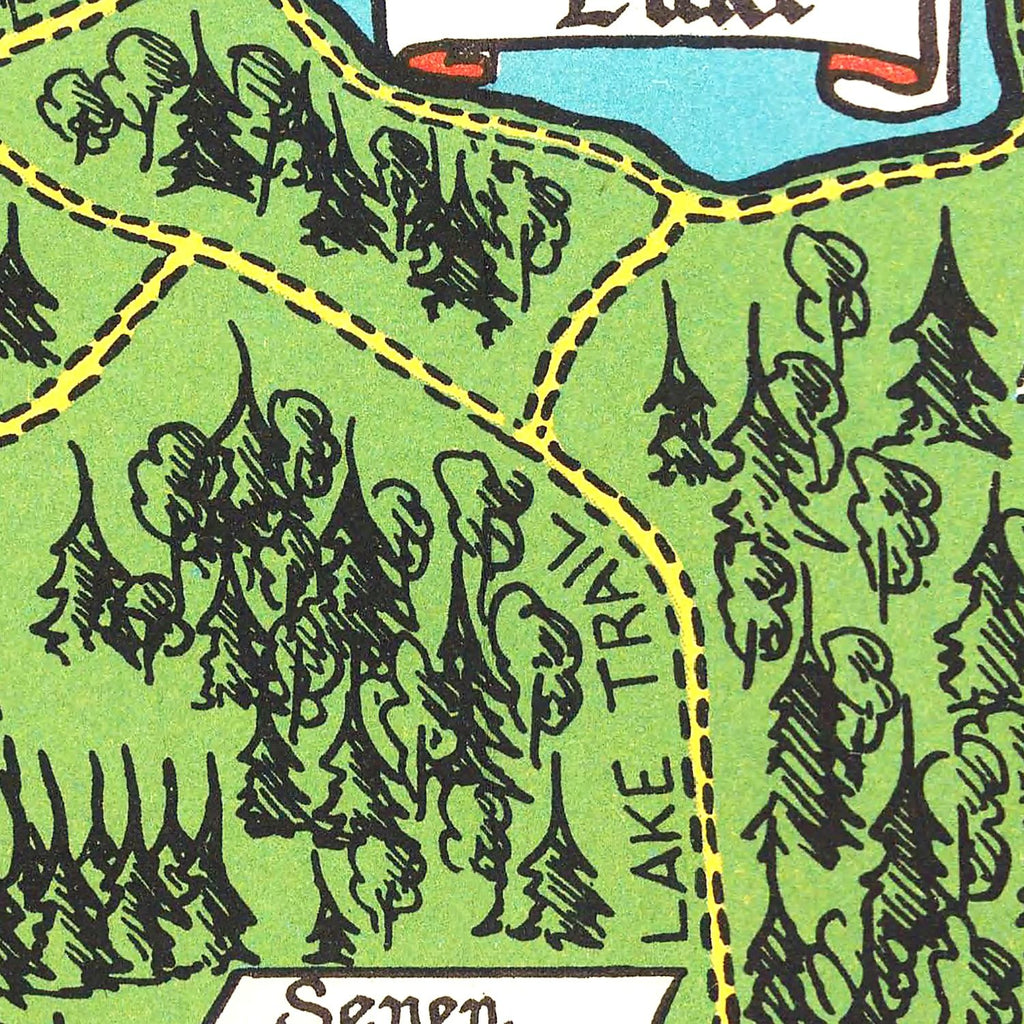 Vintage Map of Stanley Park 1938