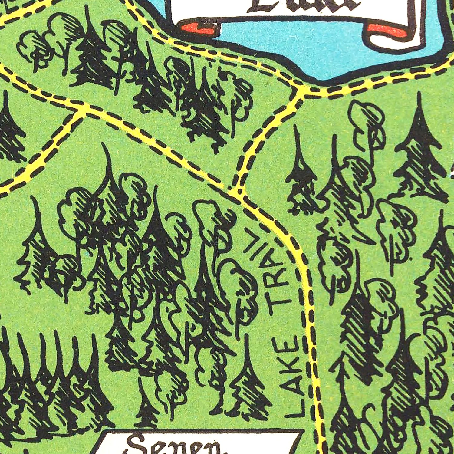 Vintage Map of Stanley Park 1938