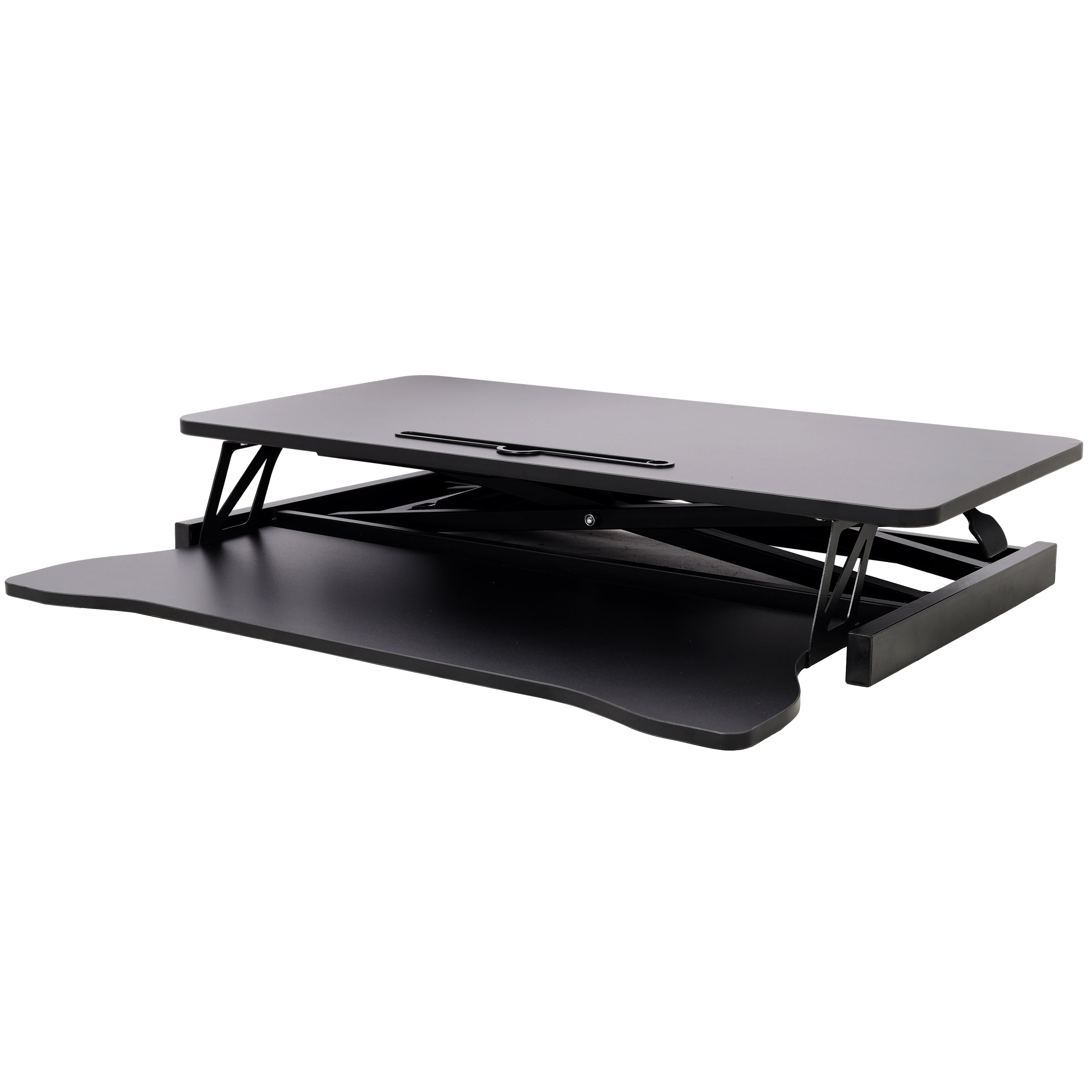 Adjustable Height Standing Laptop Desk,Adjustable Sit to Stand Up Workstation  with Keyboard Tray,Black