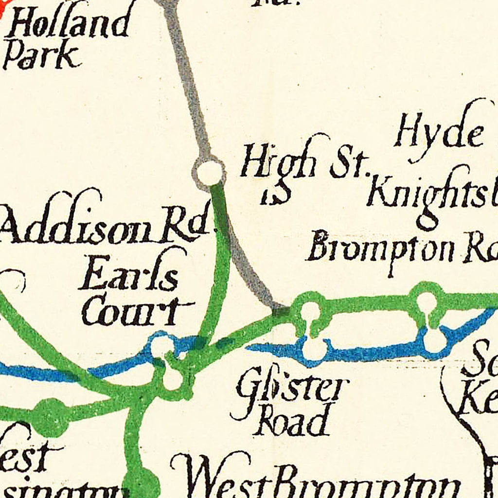 Vintage Map of London's Underground 1922